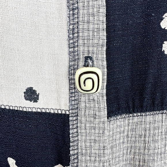 Vintage 90's Gingham Fish Print Cardigan - Picture 6 of 11